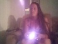 Filming Upskirt Busty Milf While She Plays Video Games and Smoking Cigarettes
