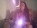 Filming Upskirt Busty Milf While She Plays Video Games and Smoking Cigarettes