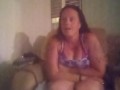 Filming Upskirt Busty Milf While She Plays Video Games and Smoking Cigarettes