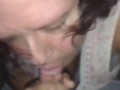 Slutty MILF Housewife sucking White Cock Cum shot part 2