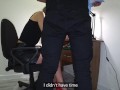 🔥Secretary in red shoes fails quarterly report Time-Office Anal⭐️
