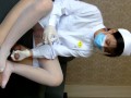 女神护士服s调教男M舔脚丝袜足交 恋足癖 Pantyhose