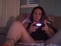 Filming up Milf in high heels wearing mini dress while she plays fortnite