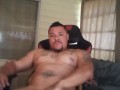 Hot Tattoo Latino Jerking Off To Porn Videos Part 4 (Cumshot)