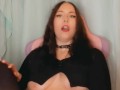 Gamer girl makes a big mess in her gaming chair  (full vid available on OF)