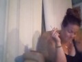 Milf Smoking Cigarettes Playing Video Games In Mini Dress Part 3