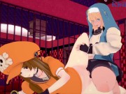 May and Bridget have intense sex in a secret room. - GUILTY GEAR -STRIVE- Hentai