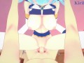 Aqua and I have intense sex in the bedroom. - KonoSuba POV Hentai