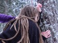 Sex in the winter forest while the snow is falling - RosenlundX - HD