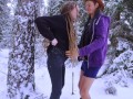 Sex in the winter forest while the snow is falling - RosenlundX - HD