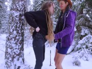 Sex in the winter forest while the snow is falling - RosenlundX - HD