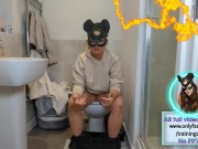 Toilet Ass Cleaning wiping shower service slave clean pussy milf femdom mistress male chastity cage