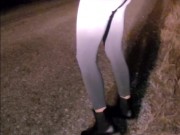 Desperation Roadside Piss from my pussy on the 813 in Athabasca