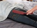 TMS-24) Amateur Older Woman Severely Spanked with Paddles and Floggers Then Anal Fucked With a Cumshot