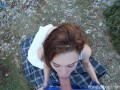 I Wants His Cum On My Face - SLOPPY Blowjob Outdoor