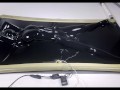 latex vacbed orgasm with vibrator and e-stim