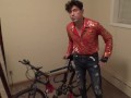 XXX Jock Maolo the Pornstar Rides A Bike Naked!