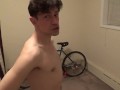 XXX Jock Maolo the Pornstar Rides A Bike Naked!