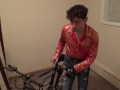 XXX Jock Maolo the Pornstar Rides A Bike Naked!