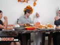 Arab Girlfriend Audrey Royal Feasts On Her BF's Cock On Thanksgiving - Hijab Hookup