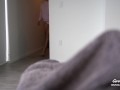 Step Mom caught Step Son jerking off and help him to cum quick while Dad is not home CarryLight MILF