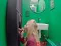 Gorgeous British Blonde in School Uniform Sucks Dick And Swallows Jizz At The Gloryhole