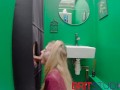 Gorgeous British Blonde in School Uniform Sucks Dick And Swallows Jizz At The Gloryhole