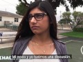 MIA KHALIFA - Sexo interracial con chica árabe triste y chicos afroamericanos bien dotados