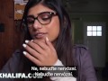 MIA KHALIFA - Mezirasový sex se smutnou arabskou dívkou a dobře vybavenými afroamerickými chlapy