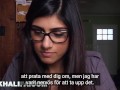 MIA KHALIFA - Interracial Sex med ledsen arabisk flicka och välutrustade afroamerikanska killar