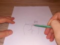 Drawing a beutiful female ass