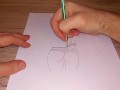 Drawing a beutiful female ass