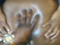 BBW SPREADS CHOCOLATE CHEEKS JUST SO YOU CAN SEE WET PUSSY CREAM ON BBC!!!!!!!!