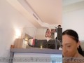 Real sex tape in the hotel offering money for fuck the naughty cleaning lady in POV