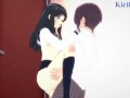 Komichi Akebi and I have intense sex in the restroom. - Akebi's Sailor Uniform Hentai