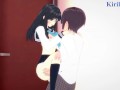 Komichi Akebi and I have intense sex in the restroom. - Akebi's Sailor Uniform Hentai