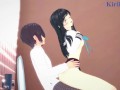 Komichi Akebi and I have intense sex in the restroom. - Akebi's Sailor Uniform Hentai