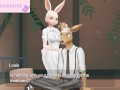 Haru's secret life Chapter #1 sexy furry bunny [Full Gallery hentai game] Beastars