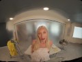 Sexy blonde Kay Lovely lets you cum deep inside her pussy in this immersive Virtual Reality experience