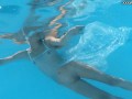 Bonnie sexy tight petite brunette pornstar swimming