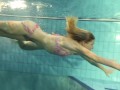 Hottest babes strip while swimming