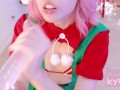 A Naughty Elf Brings Your Christmas Gift: Sloppy Blowjob, Pink Pussy, Anal Play and Cum Twice!!