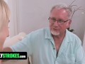 Stepgrandpa Whips Out His Rod For Chanel Shortcake And Penetrates Her Tight Twat