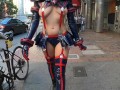 Teaser - Cosplay In the streets with lots of nip slip!