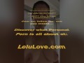 Babe sharing the good the bad and the naughty in real natural daily vlog videos including pussy closeups & more - Lelu Love