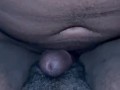 Sliding his Dick between my Pussy Lips. BBC CUMSHOT!!!