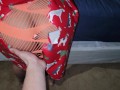 THICK SQUIRTING EBONY GETS UNWRAPPED AND POUNDED AS CHRISTMAS GIFT!