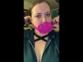 takes 4" dildo gag training teaser