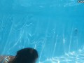 Swimming pool underwater naked babe Bonnie Dolce