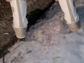 Desperation Pee in snow in - 21 weather on random road